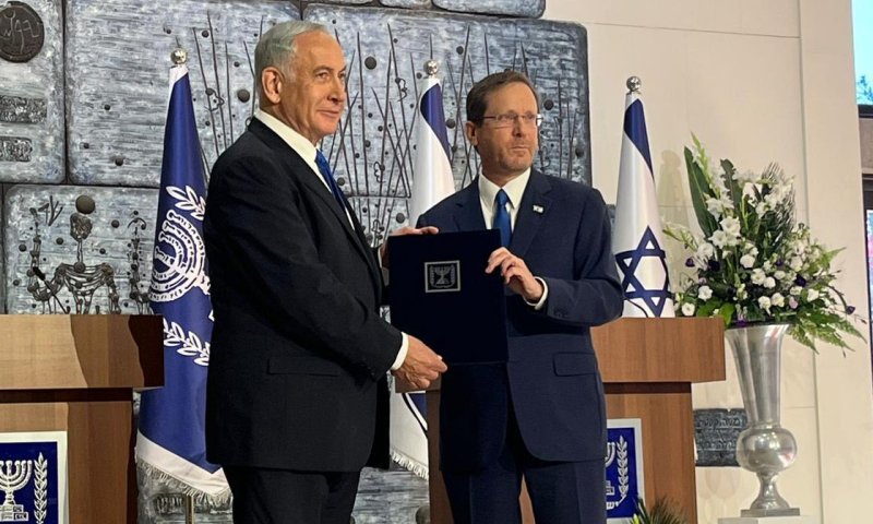 צפו: הנשיא מטיל על נתניהו את הרכבת הממשלה