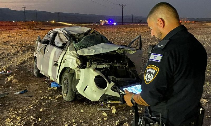 כביש 90: בת 6 נהרגה בהתהפכות רכב