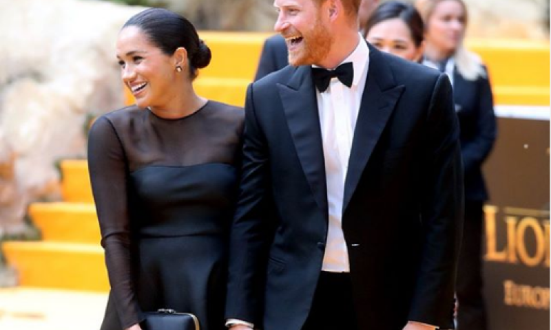 זוג מהסרטים: כשמייגן והארי הגיעו לפרגן ל'מלך האריות'