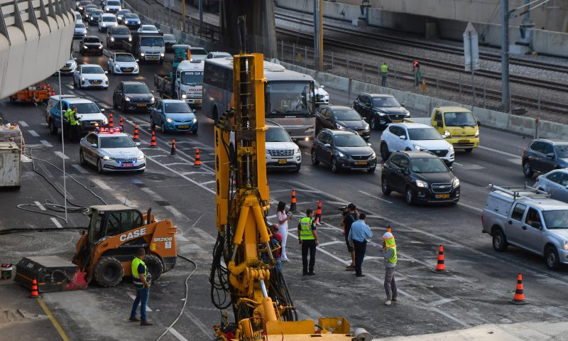 הבולען בתל אביב: מחלף השלום ייפתח מחדש
