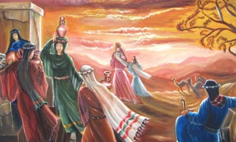 ציורי תנ"ך חיי שרה: שליחותו של אליעזר