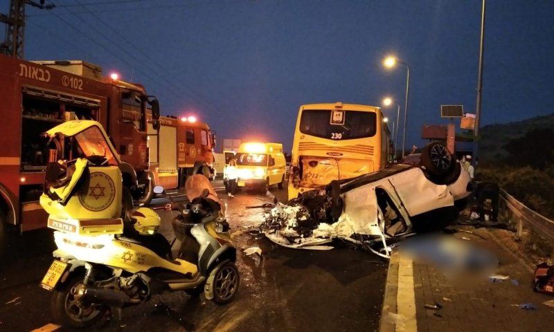 אישה בת 60 נהרגה בתאונה קשה ליד הכינרת