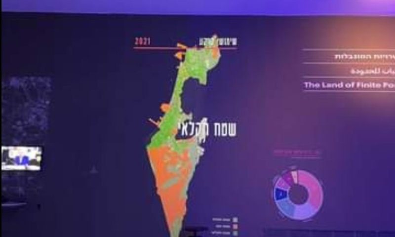 מוזיאון תל אביב מציג: מפת ישראל בלי יהודה ושומרון