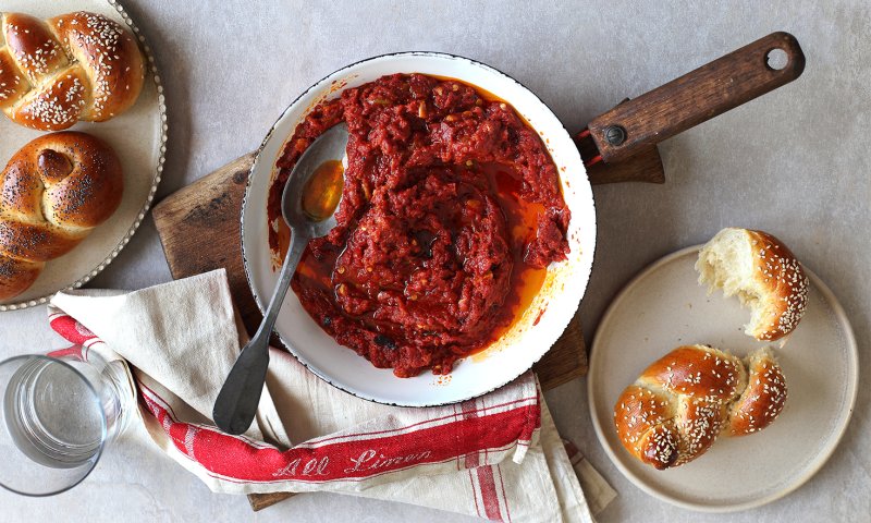 מטבוחה אמיתית משימורי עגבניות | מתכון