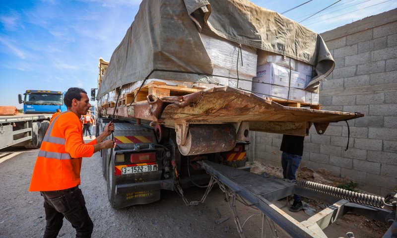 דיווח אמריקאי: המשאיות שנכנסו לעזה לא נבדקו