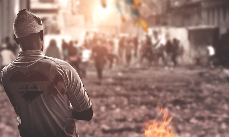 בגדד בלהבות בגלל המנהיג המתנגד לאיראן