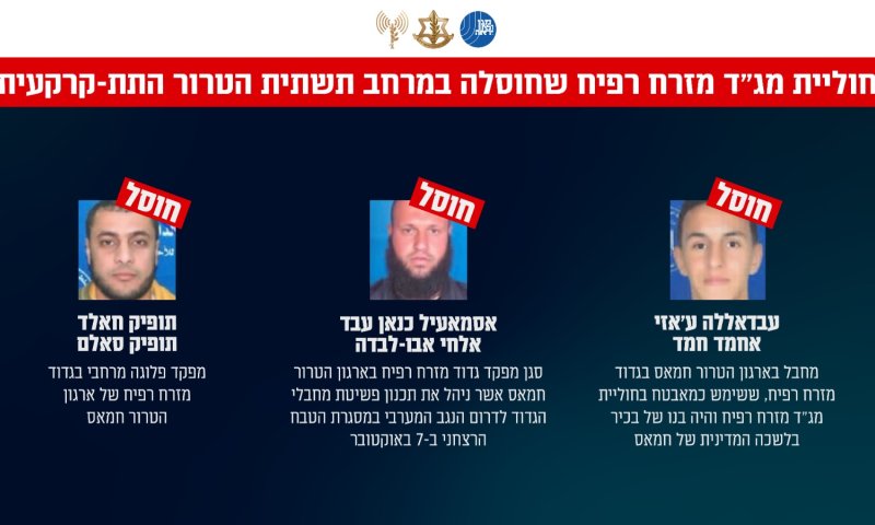 דובר צה"ל מאשר: כוחותינו חיסלו את מג"ד רפיח וסגנו  | צפו