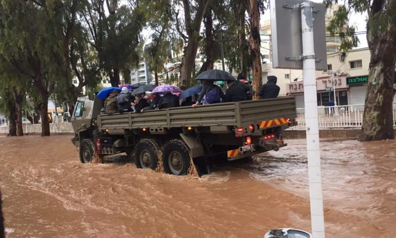 ההצפות בצפון: כוחות צה"ל סייעו בחילוץ לכודים