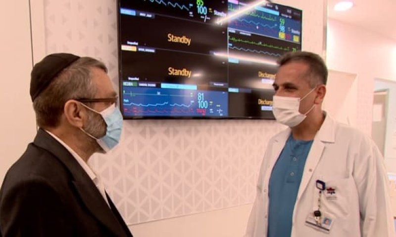 גפני נפגש עם הרופא שהציל את חייו בחודש שעבר. צפו