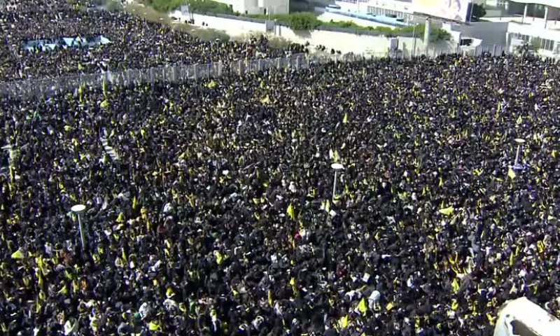 חצי שנה אחרי החיסול: החלה הלווייתו של חסן נסראללה