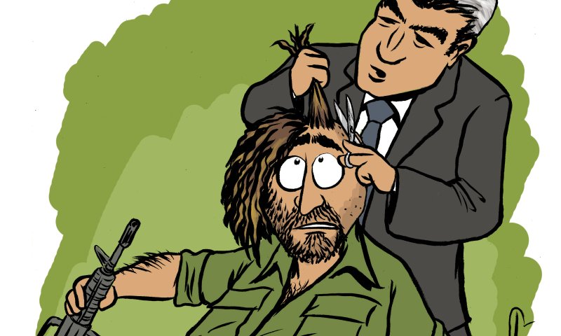 קריקטורה: יאיר לפיד מקצץ לאנשים המילואים