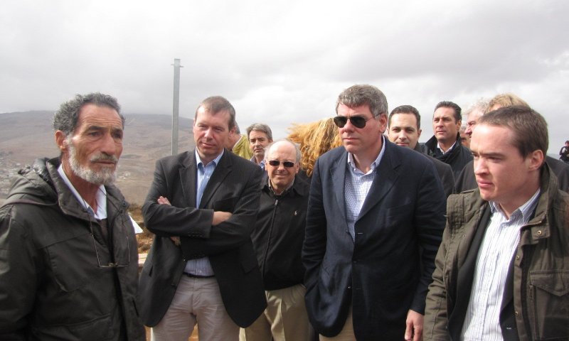 משלחת של חברי פרלמנט אירופאים בביקור בשומרון