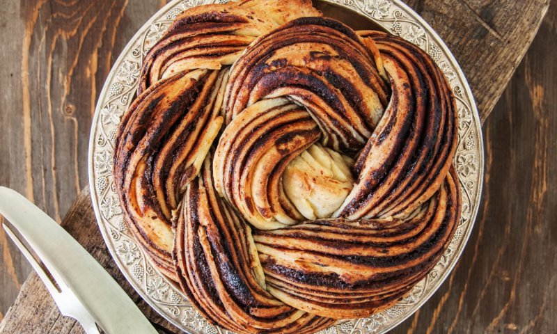 מיוחד לשבת: עוגת שמרים פיסטוק-שוקולד ממכרת