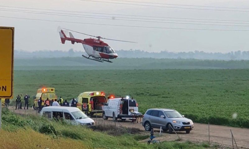 תאונה קשה בין שני רכבים מסחריים