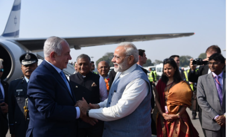 נתניהו נחת; מודי קיבל את פניו: "ברוך הבא להודו"