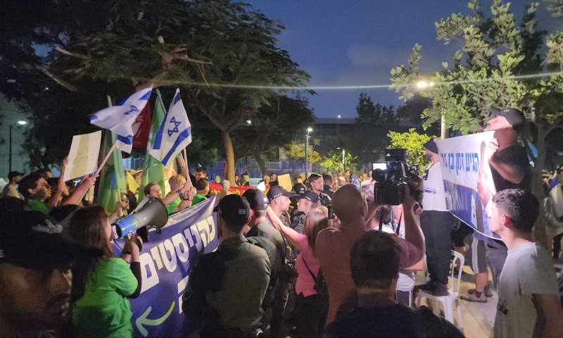 צפו: פעילי שמאל התעמתו עם הצל בדרום תל אביב