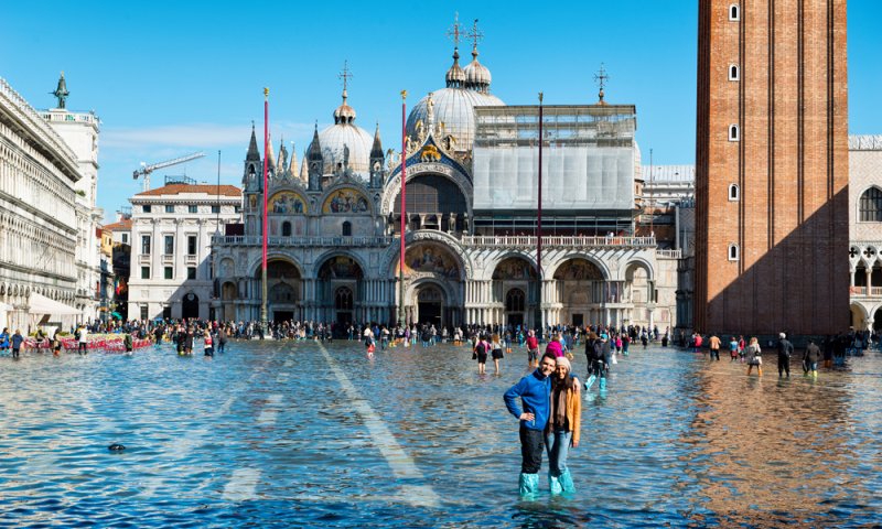 צפו בתיעוד: ונציה הוצפה, מרכז העיר נסגר למבקרים