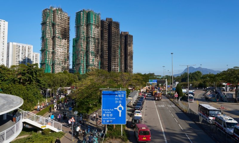 שבוע אחרי שריפת הענק: מניין ההרוגים בהונג קונג עלה ל-159