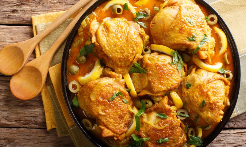 סורגים שבת: מתכון לפרגיות וזיתים ברוטב לימון