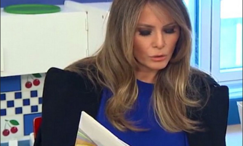 מבקרת חולים: מלניה טראמפ בגרסה האימהית