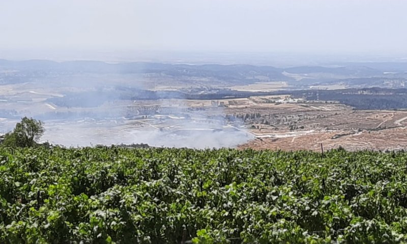 שריפה פרצה בגוש עציון;  הושגה שליטה על האש