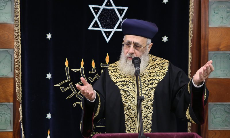 הרב יצחק יוסף בשתי ברכות לרמטכ"ל