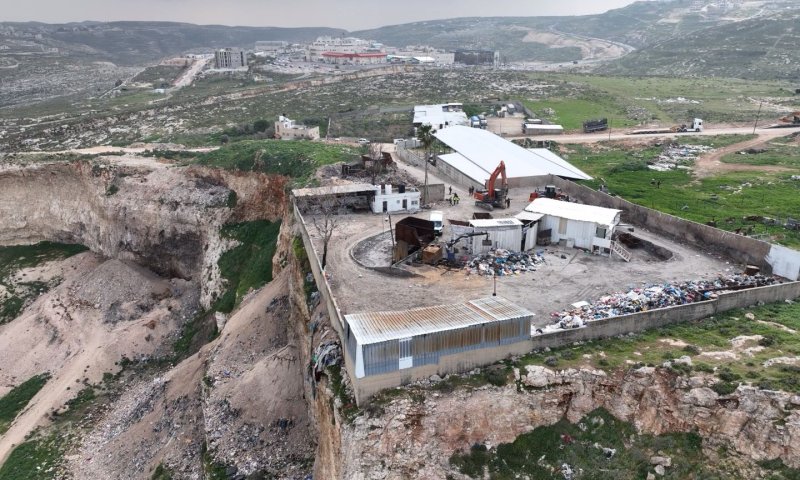 זה אפשרי: המנהל האזרחי הרס אתר פסולת של הרש"פ