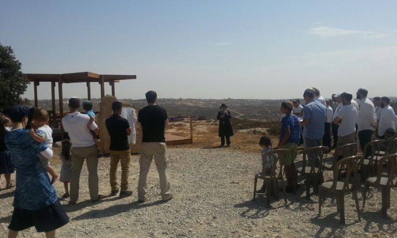 הוקם מצפה לזכר שלושה נופלים מקרית ארבע