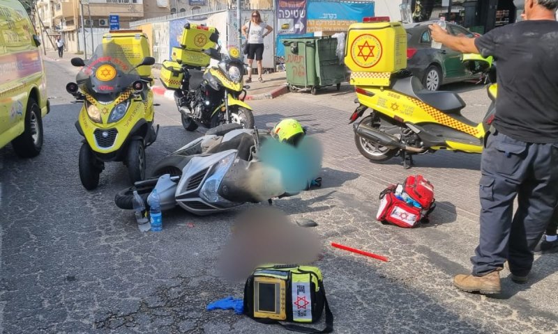 רוכב אופנוע נפצע קשה בתל אביב