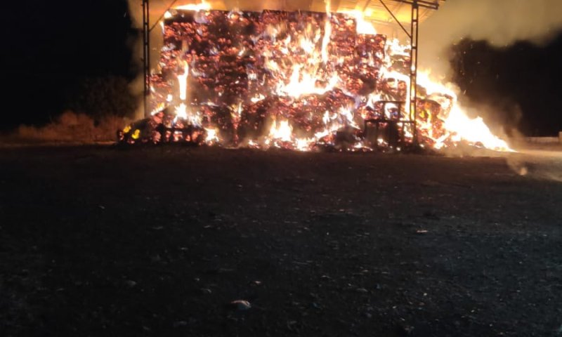 הפשיעה החקלאית: הציתו מבנה בקיבוץ בצפון