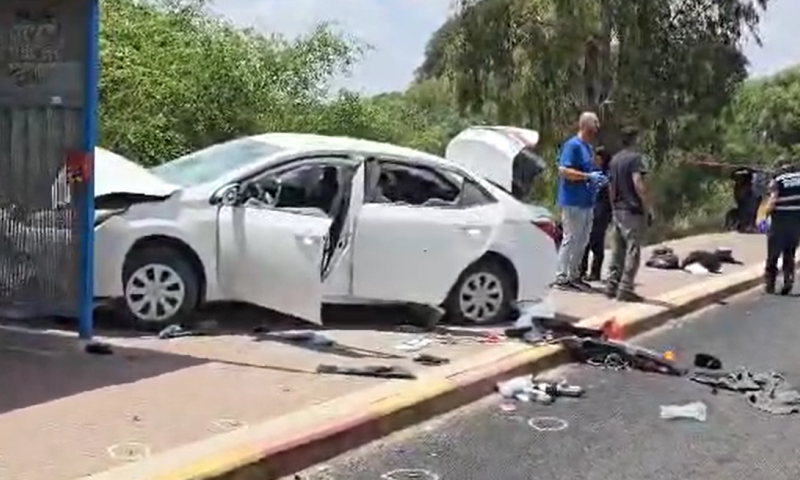 פיגוע דריסה סמוך לצריפין: 2 פצועים קשה