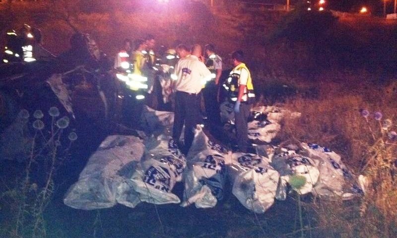 תאונה מחרידה בטבריה: שמונה בני משפחה נהרגו