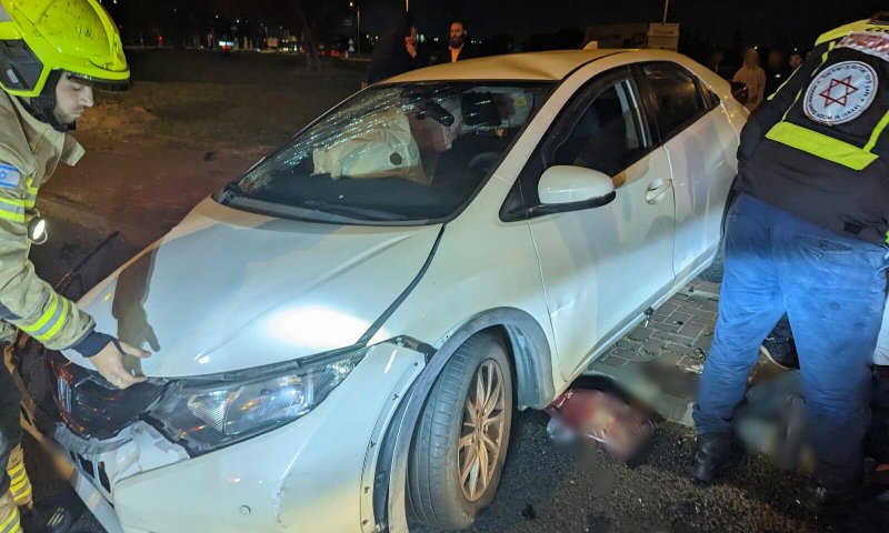 תאונה קשה בצומת בית דגן: פצוע אנוש במקום