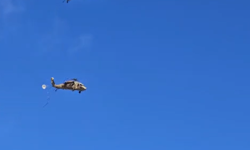 תיעוד חריג: מסוק תקול התרסק בגוש עציון. צפו