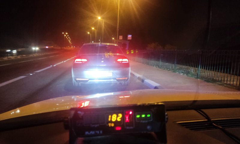 תושב בית לחם נתפס נוהג בכביש 1 במהירות מטורפת
