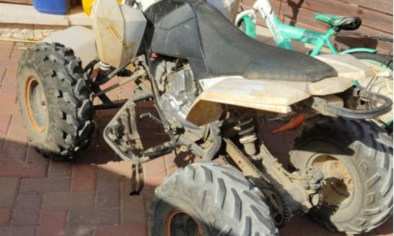 בן 9 מיישוב בבנימין נתפס רוכב על טרקטורון