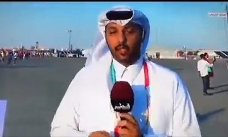 צפו: השדר הקטרי התעלף בזמן שידור המונדיאל