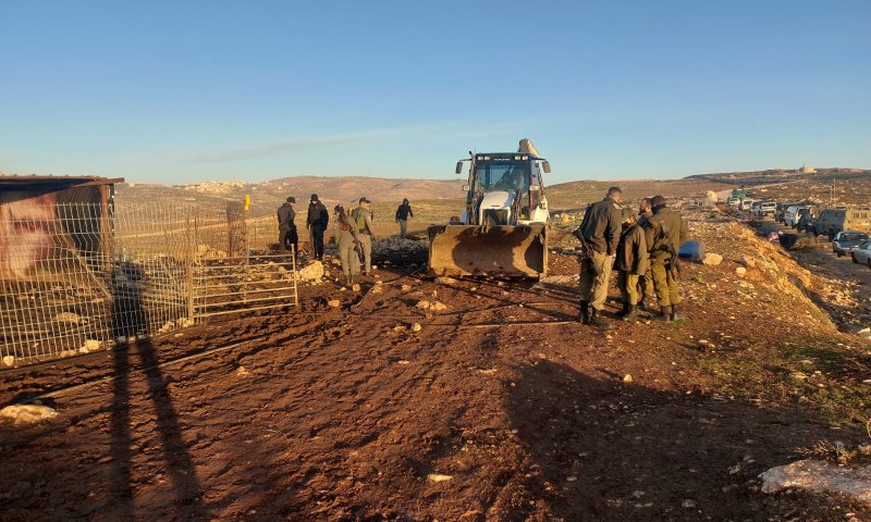 שבוע לאחר סגירת התיק: הרס בגבעת מעלה אהוביה