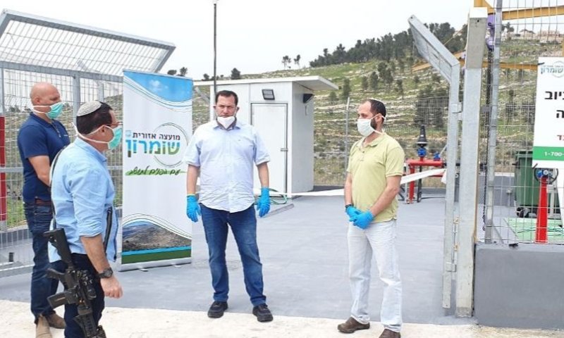 מכון טיהור שפכים חדש למוצב צה"ל באלון מורה