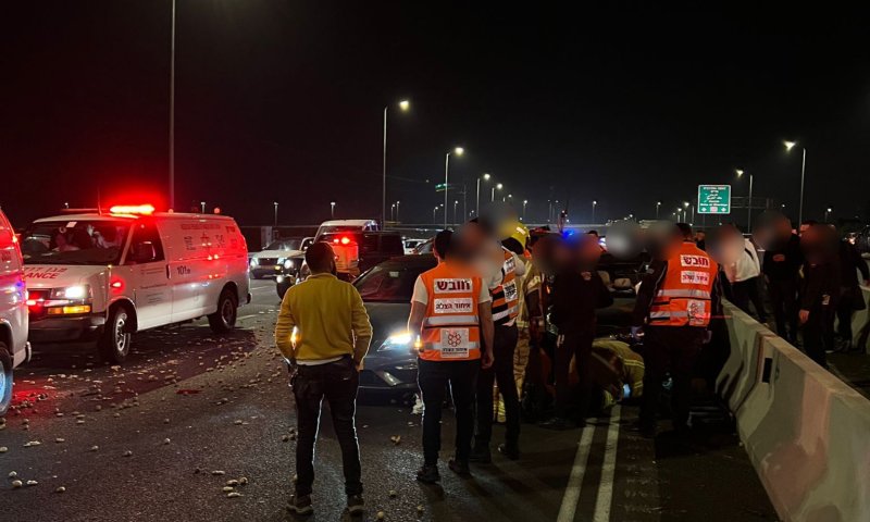 ארבע נשים נפצעו בתאונת דרכים בצומת כרמיאל