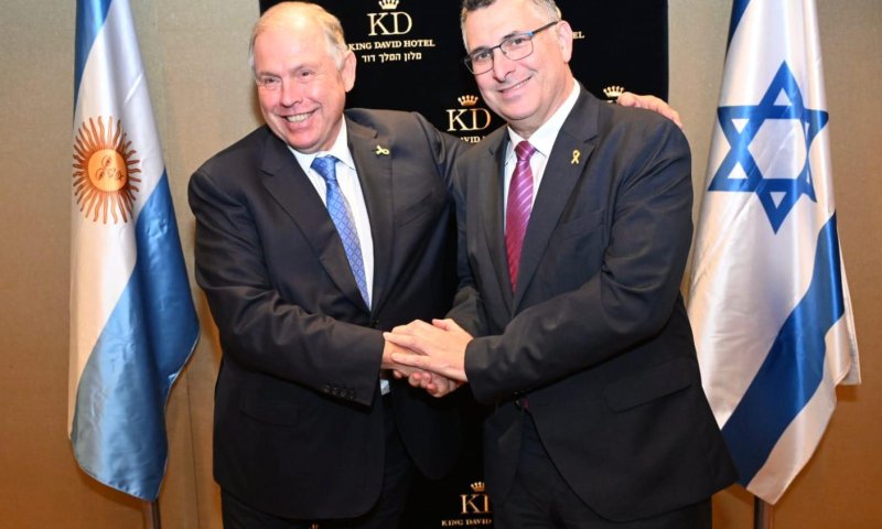 סער נפגש עם שר החוץ של ארגנטינה: "חיזוק הברית האסטרטגית"