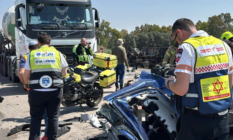 תאונה קטלנית: הרוג ופצוע בינוני מפגיעת משאית ליד באר טוביה