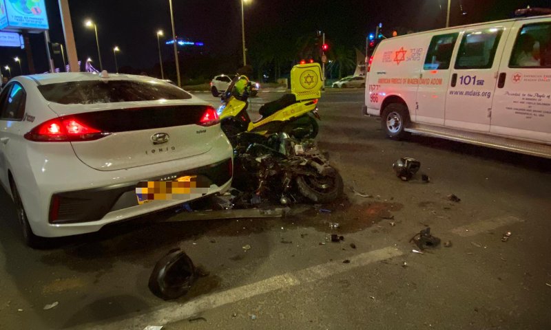 פצוע אנוש מתאונה בפ"ת. נעצר חשוד שנהג בשכרות