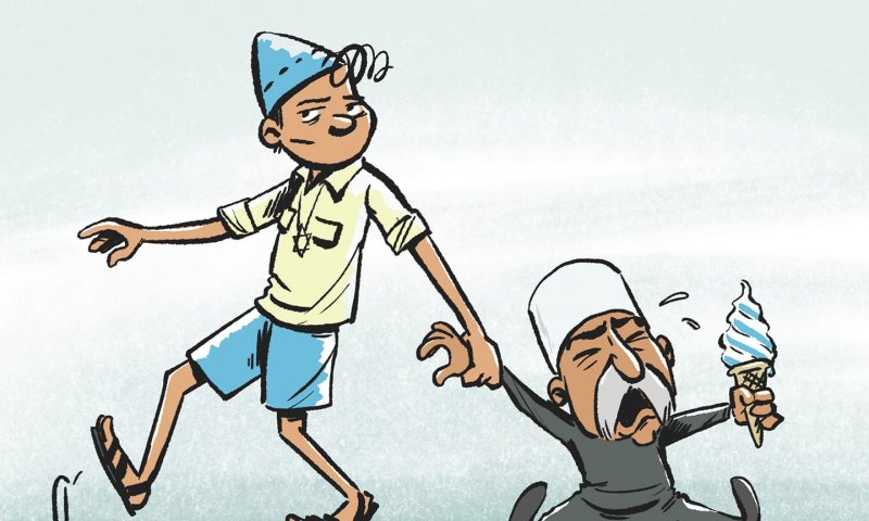 קריקטורה: מחאת הדרוזים נגד חוק הלאום