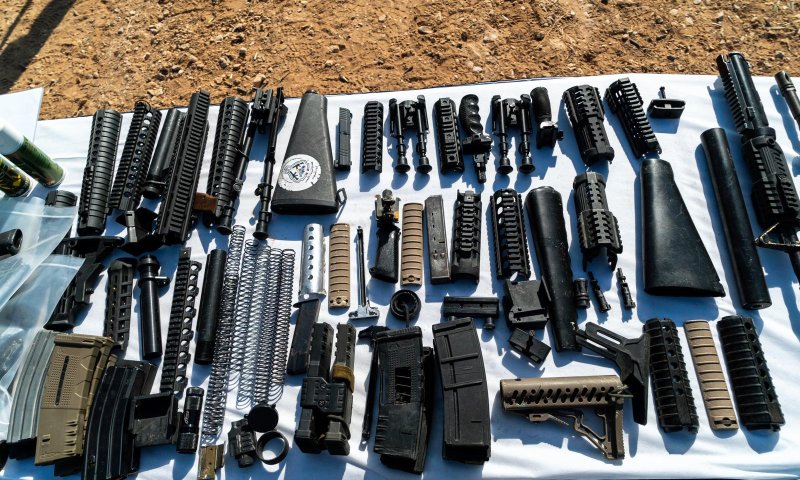 צפו: צה"ל חושף את אמצעי הלחימה שנתפסו בג'נין