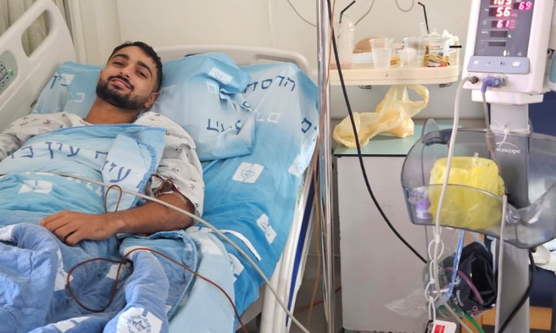 ישירות מעזה: חייל מסיירת גבעתי הוקפץ לתרומת מח עצם בהדסה