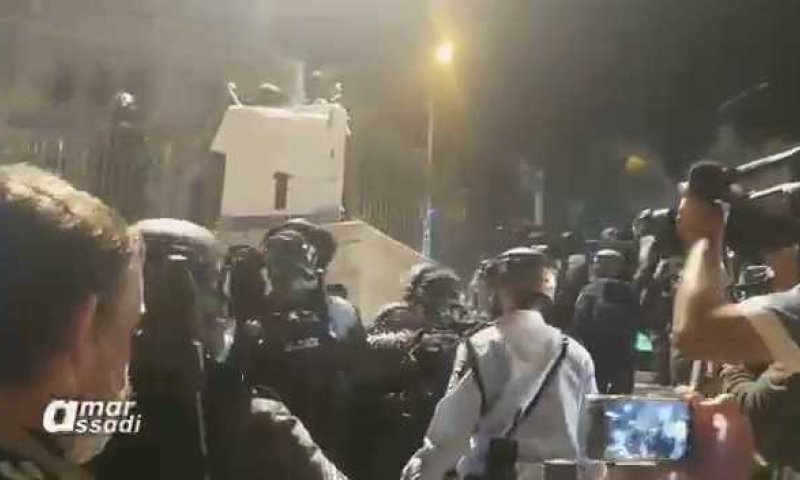 צפו: עוד לילה של עימותים קשים בשער שכם