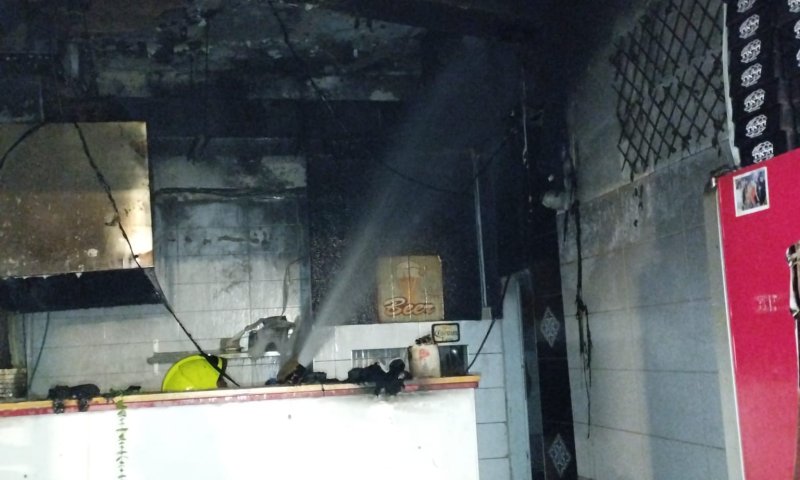 שריפה פרצה במסעדה בשוק מחנה יהודה