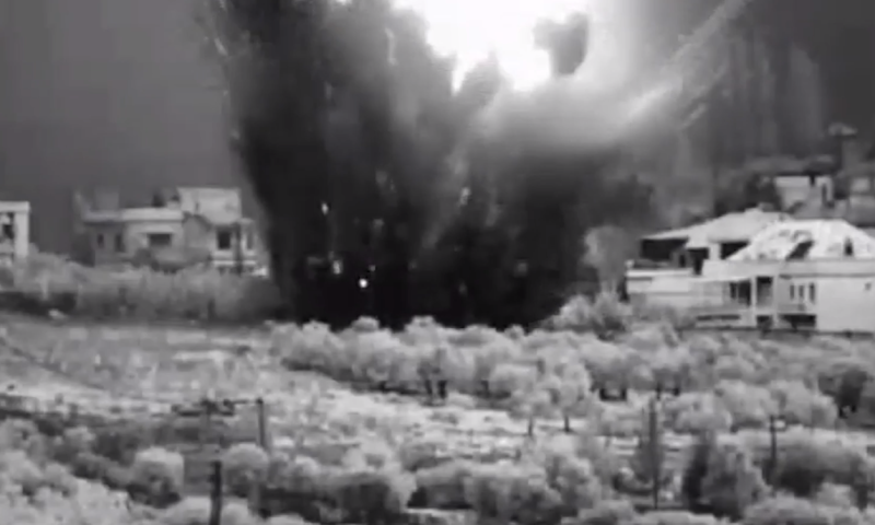 תיעוד: צה"ל תקף מטרות של חיזבאללה בלבנון