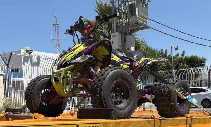 לאחר מרדף: בן 12 נעצר לאחר שנהג בפראות בטרקטורון